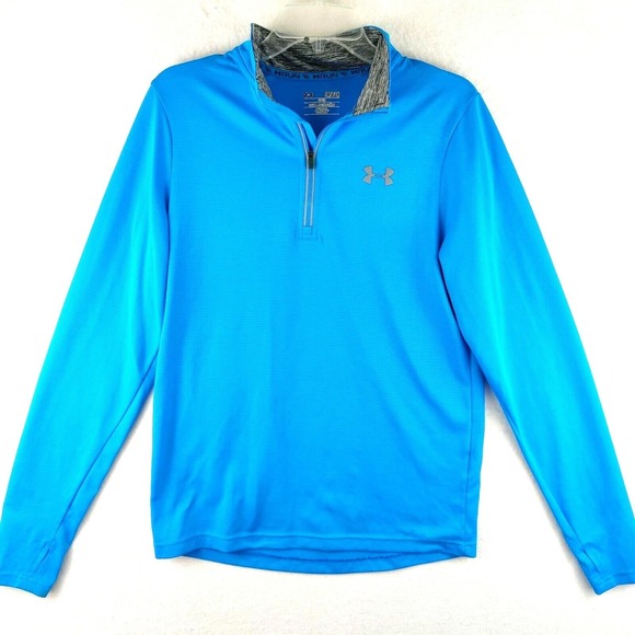 Under Armour Other - Under Armour Run 1/4 Zip Small Lightweight Pullover Sweater Blue Size S